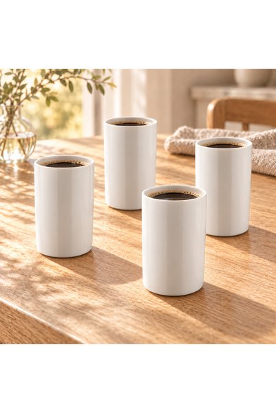 Kütahya Coffee Shop Porcelain Coffee Cups 320 ml Set of 4