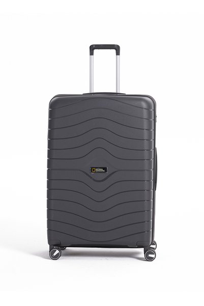 NATIONAL GEOGRAPHIC Antrasit Çekçekli Sert Valiz NG5242 75 CM B.BOY