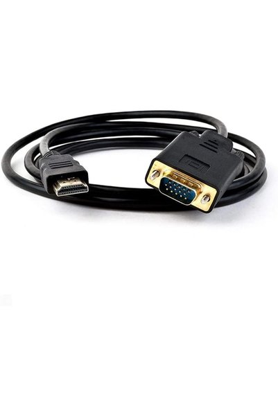 OSHIMA كابل HDMI إلى VGA، طول 1.8 متر، مطلي بالذهب، محول HDMI ذكر إلى VGA ذكر...