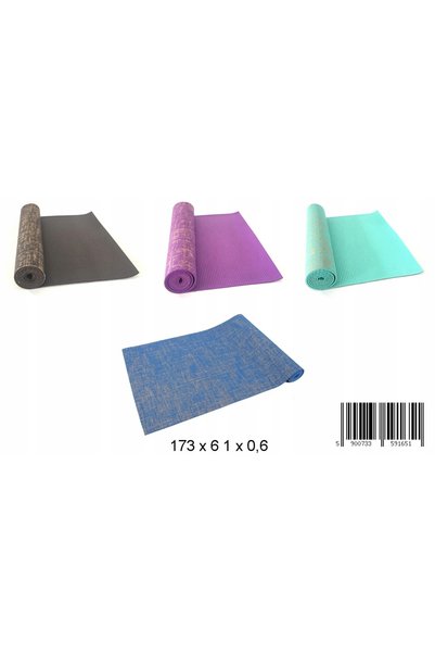 Midex Saltea de yoga din iută pentru exerciții ECO 173x61CM