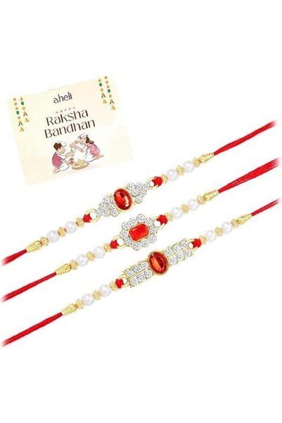 Aheli Ethnic Raksha Bandhan Rakhi Thread for Brother Bhaiya