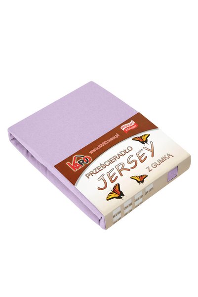 Karo Cearceaf de pat Karo, jersey cu elastic, 150g/m2, mov, 60x120cm