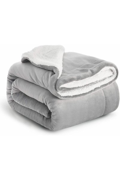 Generic Sherpa Fleece Blanket, Super Soft King Size Fleece Throw Blankets, Wa...