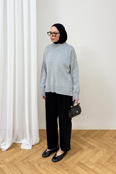 Melike Tatar Basic Triko Kazak 94-3057