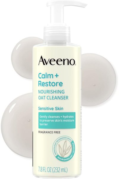 AVEENO منظف ​​الشوفان المغذي لتهدئة البشرة واستعادة نضارتها - 7.8 أونصة سائلة