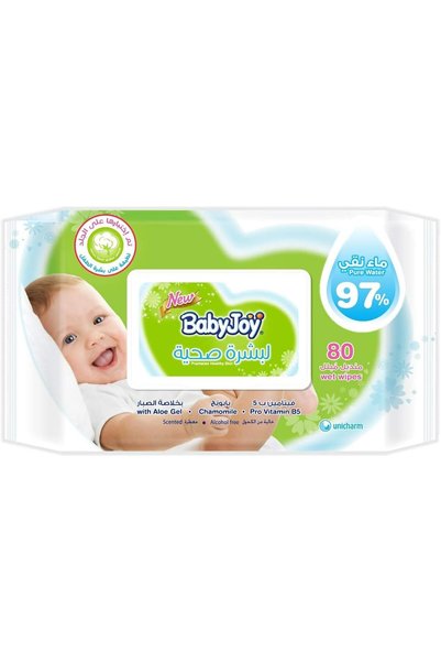 BabyJoy بشرة صحية، 80 منديلًا