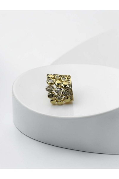 KİUSS Brand design gold stone cartilage earring