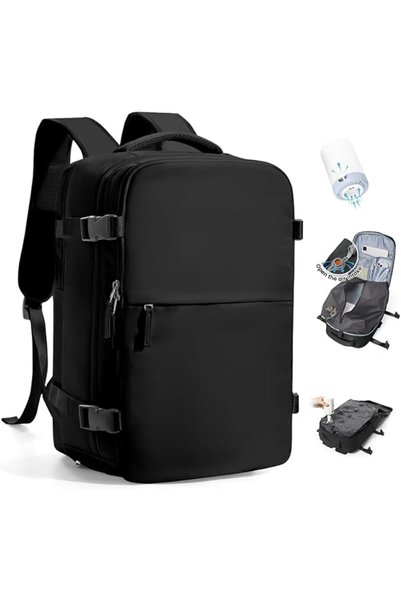 SZLX Vacuum Backpack with Pump Carry On Luggage Airline Approved Women Men