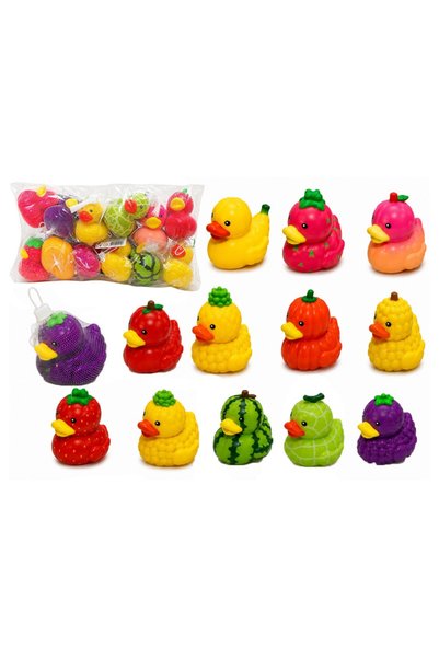 JONO TOYS Πάπιες Συμπίεσης Φρούτων 10 εκ. PU αργής επαναφοράς