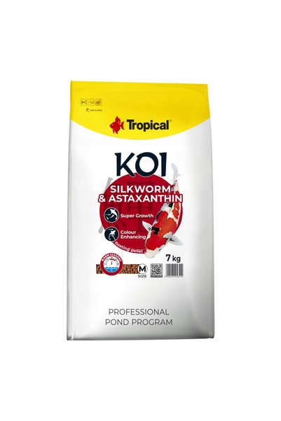 Tropical PELETĂ PENTRU VIERMI DE MĂTASE CU ASTAXANTHINĂ MĂRIME M 7KG - WOREK