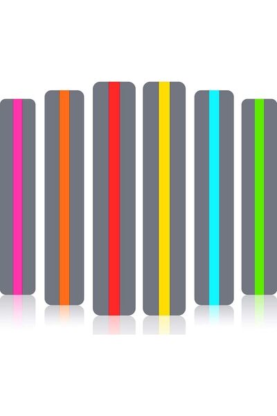 Zonon Guided Reading Strips Highlight Strips Colored Overlay Highlight Bookma...
