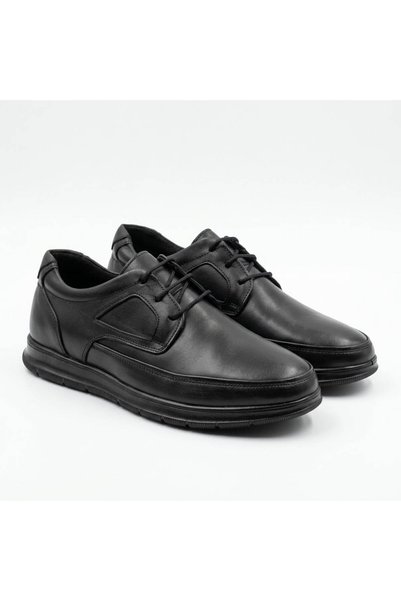 HON'S Genuine Leather Orthopedic Sole Lace-Up Casual Men's Shoes H1975