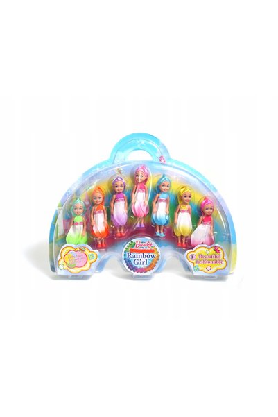 Midex LALKA FAIRY mini păpușă 14cm SET 7 PIESE