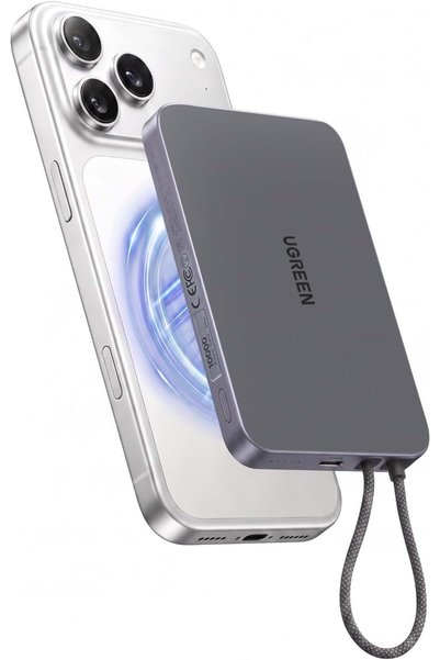 Generic 15W Power Bank 10000mAh with 30W USB C Cable, Magnetic Air Editions