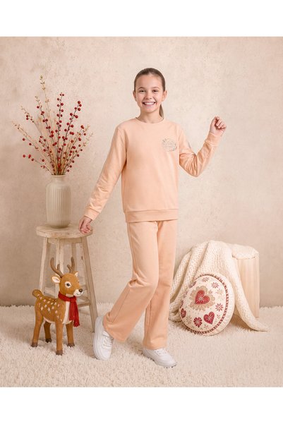 Elsima Girls & Teenagers Interlock Sleeves with Stripe Detail, Straight Leg L...