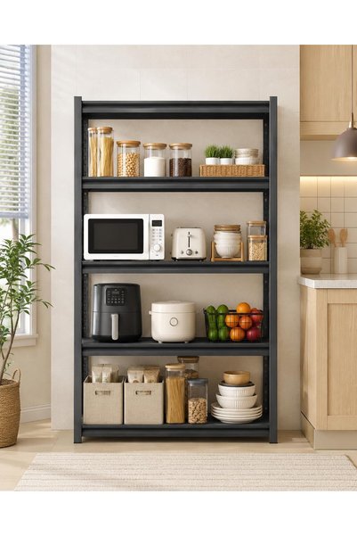 Chulovs 5-Shelf Heavy Duty Steel Garage Organizer, 180cm Tall Metal Storage S...