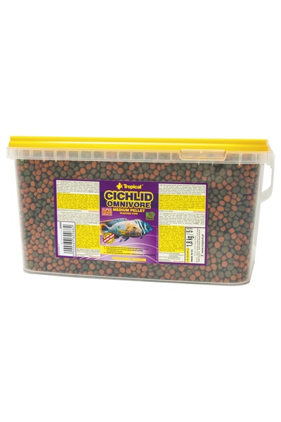 Tropical CICHLID OMNIVORE M pentru îngrijitori 5l 1,8kg