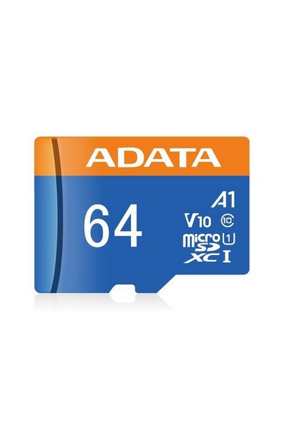 Adata Premier 64Gb 100Mb/S Class10 A1 Microsdxc Memory Card with Adapter