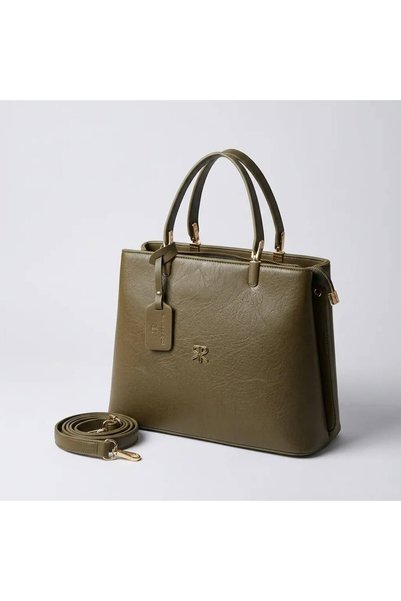 PASSTELL Women's 2-Compartment Classic Zippered Accessory Detailed Quality Da...