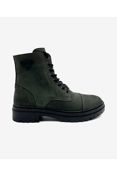 Greyder Erkek Haki Hakiki Deri Military Bot 6K1UB15070N
