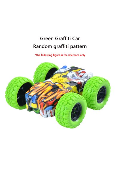 Choice Style-A Green Mini Inertia Car Toys For Children Collision Automatic T...