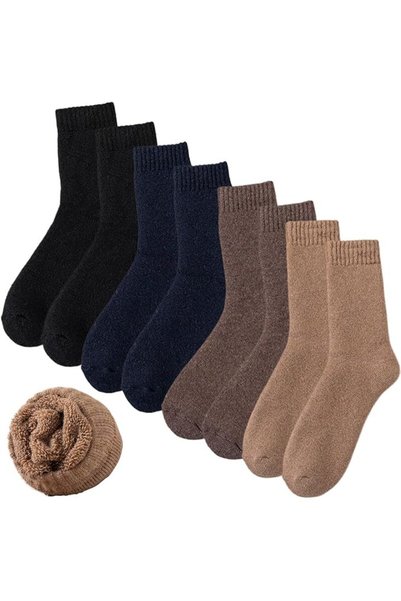 Dress Cici Half Crew Thick Cushioned Wool Winter Warm Socks for Men And Women...