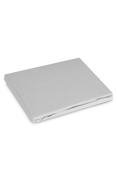 Eurofirany Cearceaf din satin cu elastic BASIC, 180x200cm, gri deschis, 100% ...