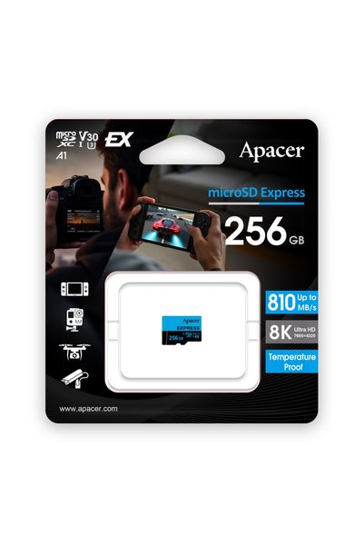 Apacer 256Gb Microsd Express Memory Card (Ap256Gmcexg3X17-Ra)
