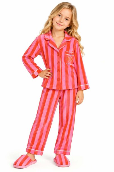 RAPAPA Girl's Striped Pajama Set 5085