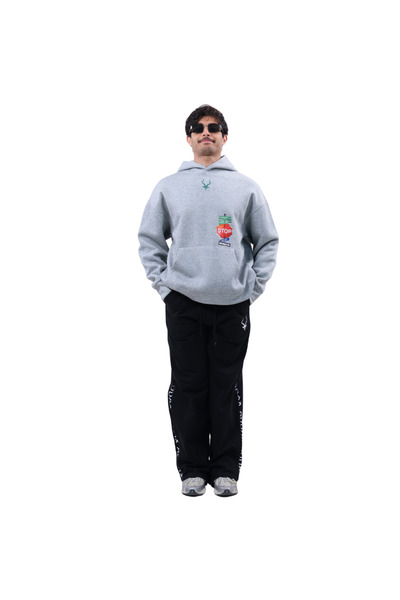 Adax The Road Is Closed Hoodie - Gray