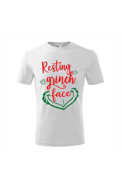 Malfini Tricou personalizat, Grinch # 49, Bumbac 100%, Alb, Barbat, Marime L