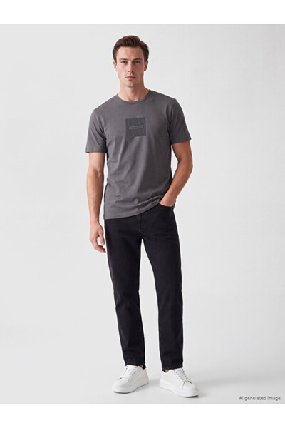 LC Waikiki Quality Parts from Çelebi Store Zero Roba Yaka Men's T-Shirt