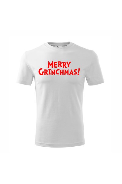 Malfini Tricou personalizat, Grinch # 216, Bumbac 100%, Alb, Barbat, Marime 2XL