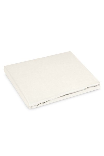 Eurofirany Cearșaf cu elastic 100x200 Basic, de culoare crem, uni, pentru sal...
