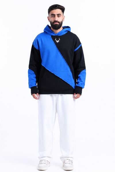 Adax Qatar Hoodie - Blue and Black