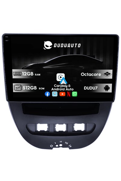 DUDU Ειδικό Σύστημα Πλοήγησης Peugeot 107 2009-2015 DUDU3, 4GB RAM 64GB ROM, ...
