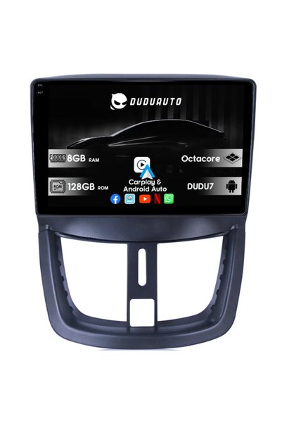 DUDU Ειδικό Σύστημα Πλοήγησης Peugeot 207 2006-2015, DUDU3, 4GB RAM 64GB ROM,...