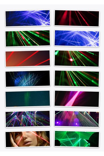 OEM Pachet Stickere Raza Laser, 14 Bucati, Impermeabile, Design Modern