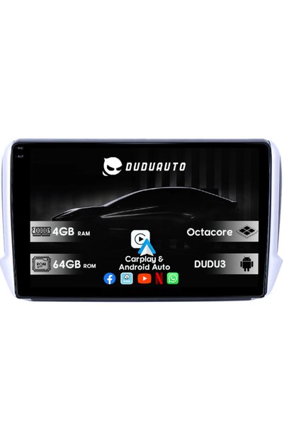DUDU Ειδικό σύστημα πλοήγησης Peugeot 208 / 2008 2012-2020, DUDU3, 4GB RAM 64...