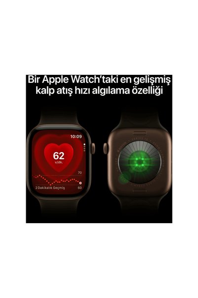 Apple Watch Series 12 GPS 46mm - Siyah Alüminyum Kasa - Siyah Spor Kordon - M/L