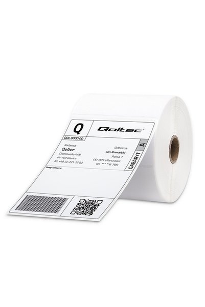 Qoltec Etichete termice 100 x 150 mm, 500 etichete
