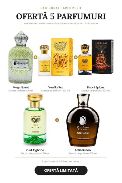 rosehane Ofertă de parfumuri 5 × 100 ml – Magnificent + Vanilla Sex + Dubai S...