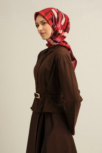 Armine %100 SURA İPEK EŞARP 9303D (S) (NOSTALJİ)-83