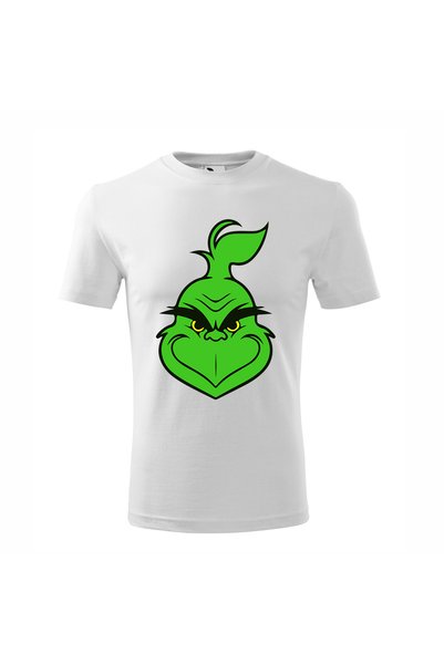 Malfini Tricou personalizat, Grinch # 104, Bumbac 100%, Alb, Barbat, Marime 4XL