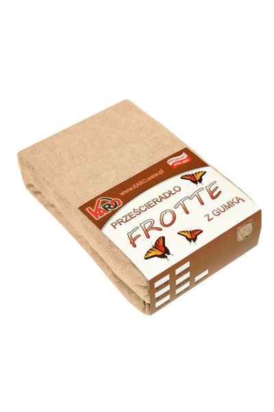 Karo Cearsaf frotte cu elastic 140x200 bej 200g/m2