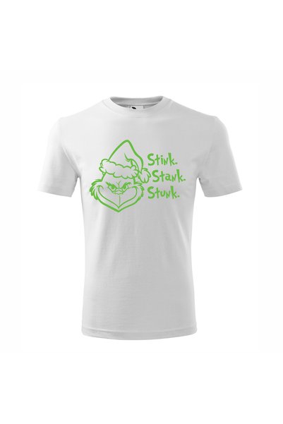 Malfini Tricou personalizat, Grinch # 31, Bumbac 100%, Alb, Barbat, Marime M