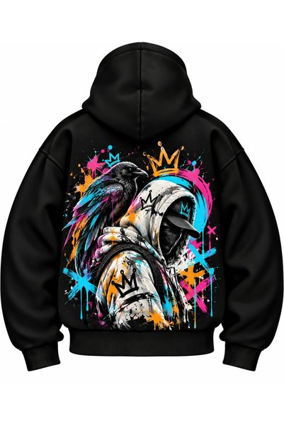 LAND MODA Μάσκα χιονιού Ninja Unisex Φούτερ Ζακέτα με 3 κλωστές χοντρό φλις (...
