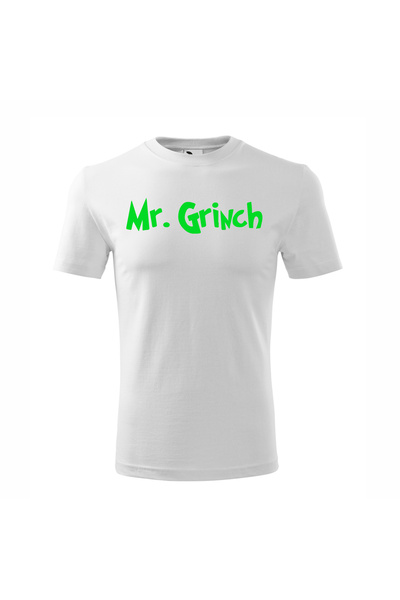 Malfini Tricou personalizat, Grinch # 200, Bumbac 100%, Alb, Barbat, Marime 2XL