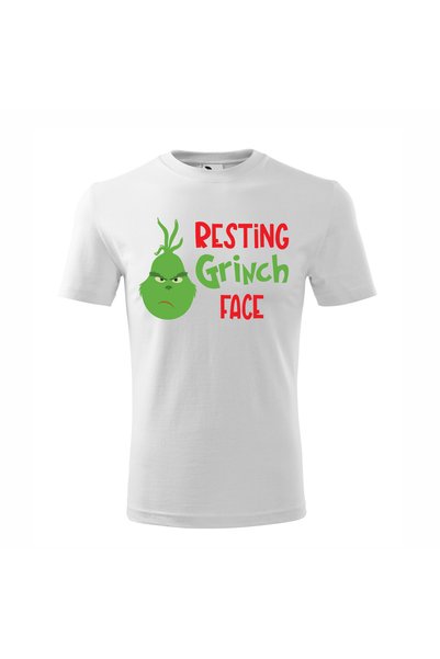 Malfini Tricou personalizat, Grinch # 84, Bumbac 100%, Alb, Barbat, Marime 3XL
