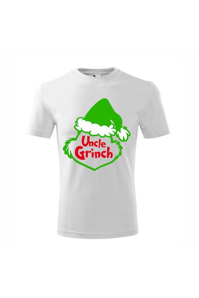 Malfini Tricou personalizat, Grinch # 171, Bumbac 100%, Alb, Barbat, Marime M